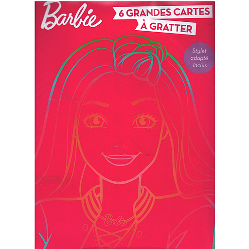 Barbie 6 grandes cartes a gratter