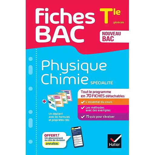 Physique-Chimie spécialité Tle générale
