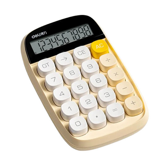 Calculatrice de Bureau Deli TE35 Jaune