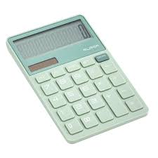 Calculatrice de Bureau 12 Digits Deli Vert