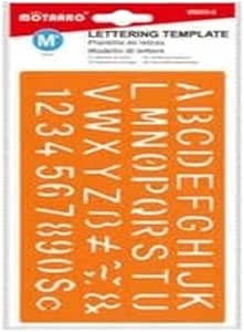 Gabarit de lettrage Motarro MI050-6, 2 pièces, taille moyenne, 25,5 cm,