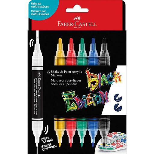 Set 6 Marqueurs Acrylique Couleurs Mettalique