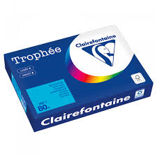 Paquet de 500 feuilles Clairefontaine A4 80g Bleu Royal
