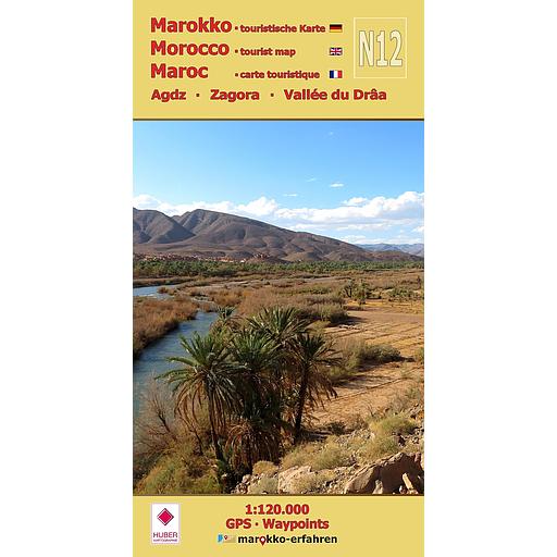 Carte Touristique N12: Agdz - Zagora - Vallée du Drâa