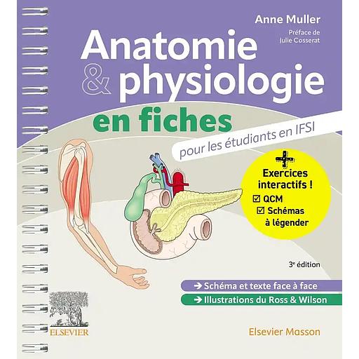 Anatomie et physiologie en fiches pour les étudiants en IFSI