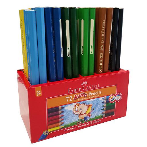 Boite de 72 Crayons Couleur Jumbo
