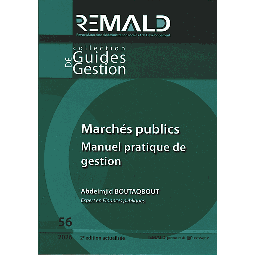 MARCHÉS PUBLICS MANUEL PRATIQUE DE GESTION N56