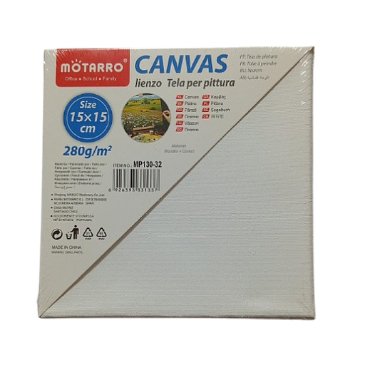 Toile 15*15 CM pour Peinture 280 GRS