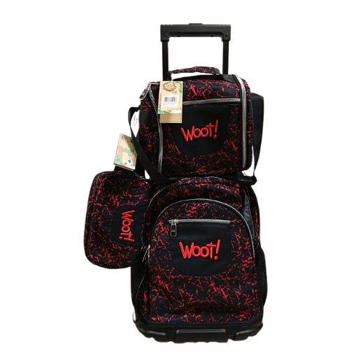 Cartable scolaire à roulette WOOT! 3 Pièces