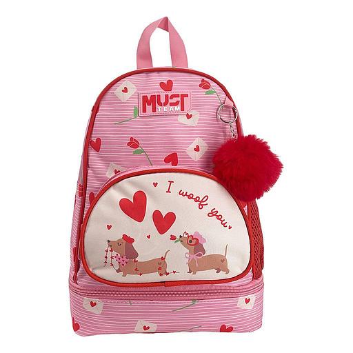 Sac à dos maternelle Must Team Lovely Dog with Lunch Bag Insulated