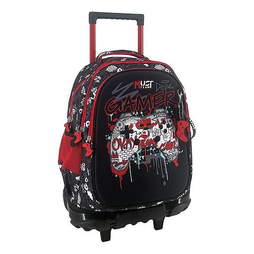 Cartable a Roulette scolaire Must eam Game Pad 3 Compartments