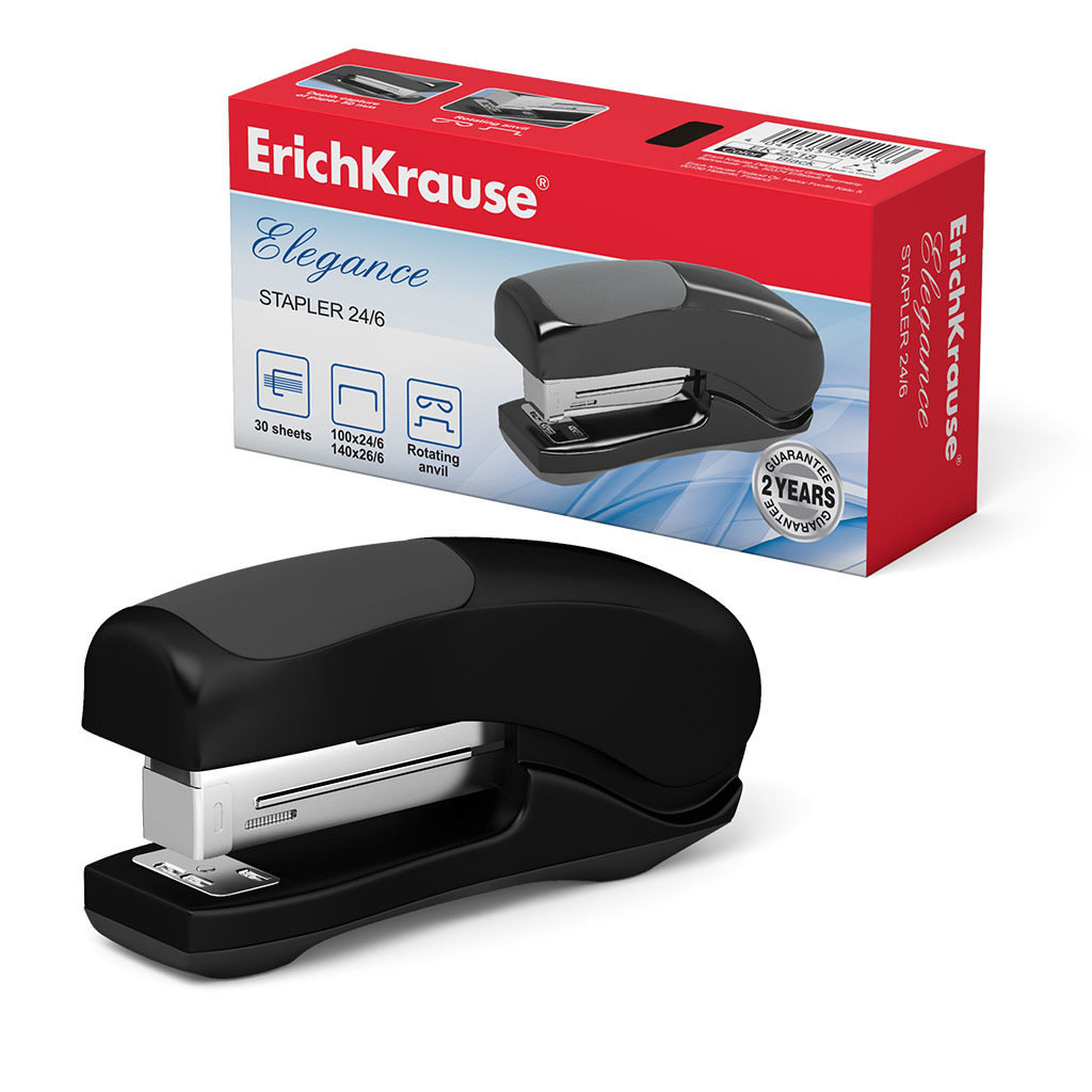 Agrafeuse Métal EricheKrause Elegance 24/6 26/6 Noir