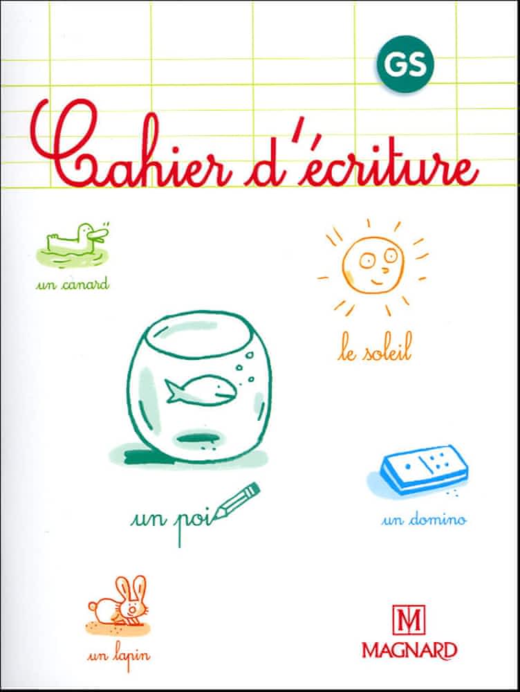 Cahier d'écriture Grande Section