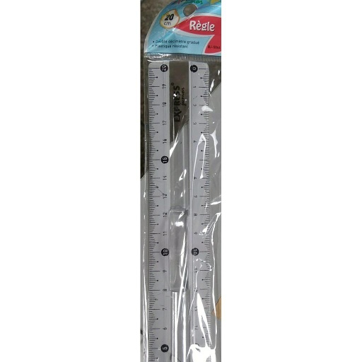 Règle 20cm - plastique