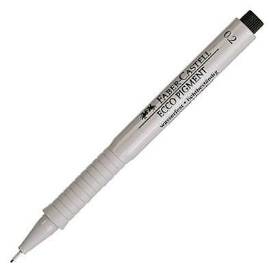 [166299] FEUTRE ECCO PIGMENT FINE LINER NOIR 0,2 Faber Castell