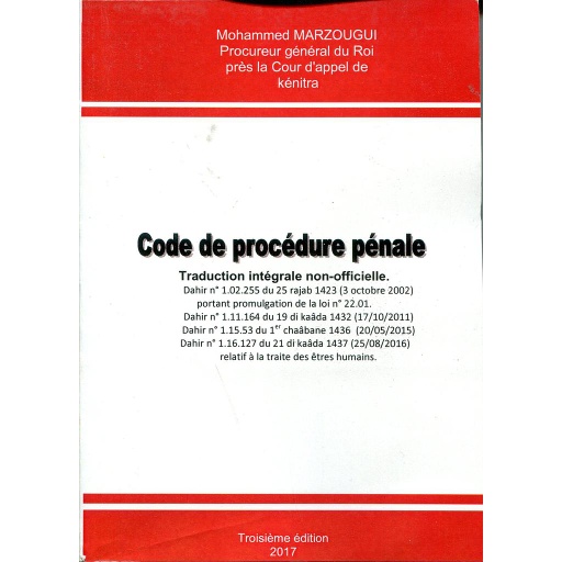 Code de procédure pénale 2017