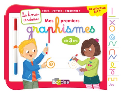 Mes premiers graphismes, dès 3 ans  - Avec 1 feutre effaçable 2 couleurs