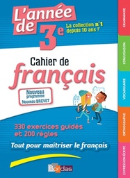 L'année de 3e  - Cahier de français