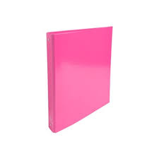 Classeur 4 anneaux Rose