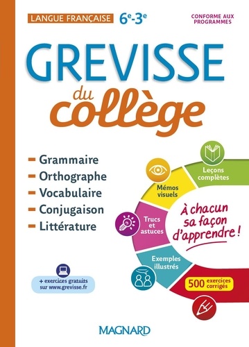 [MAG756410] Grevisse du Collège - Français 6e-3e Grevisse du collège