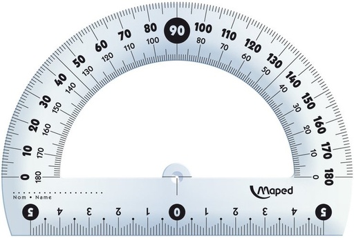 [146134] Rapporteur Maped 180° 12 CM Cristal