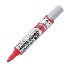 Marqueur effaçable à sec Pentel Maxiflo  - Rouge - Pointe ronde