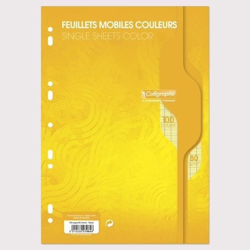 Copies simples Ocean  - 21 x 29,7 - Séyès - Jaunes - 100p - 80g