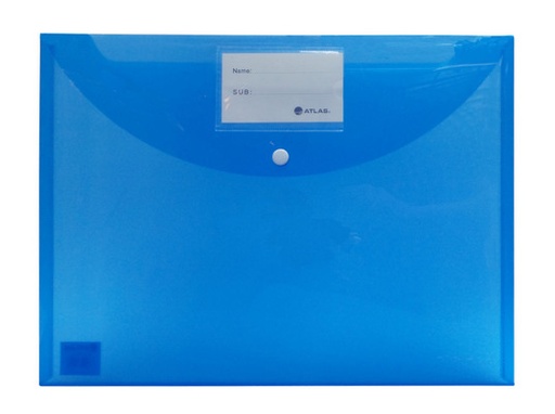 Chemise Enveloppe Bleu Plastique