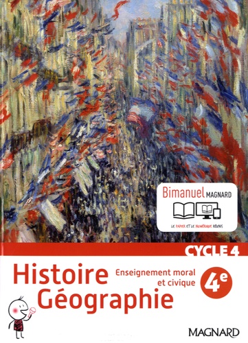 [MAG105973] Histoire géographie, enseignement moral et civique EMC 4ème - ed 2016