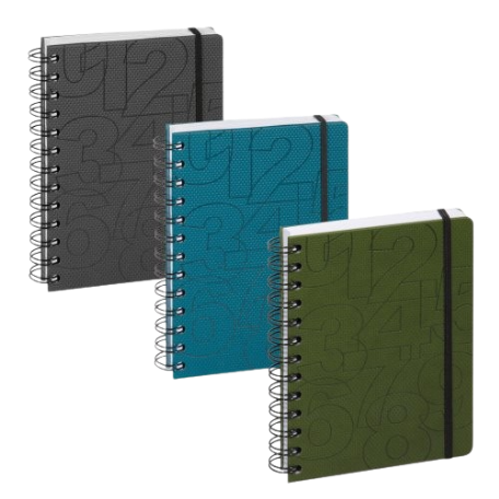 [18447E] Agenda Scolaire '24-'25 Exacompta Forum 'Preston' 12x17cm ; 1 jour par page - spiral bound,
