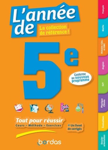 L'ANNEE DE 5E TOUT POUR REUSSIR
