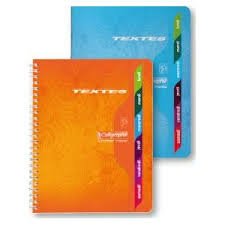 [1056] Cahier de Texte Séyès Calligraphe 17x22 Spirale 148p