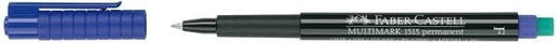 [151351] Marqueur Permanent Faber-Castell Bleu Pointe Moyenne F