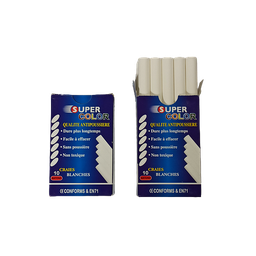 Craie Super Blanche Paquet de 10