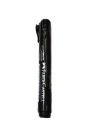 [254299] Marqueur permanent Faber-Castell  - Noir - Pointe biseau