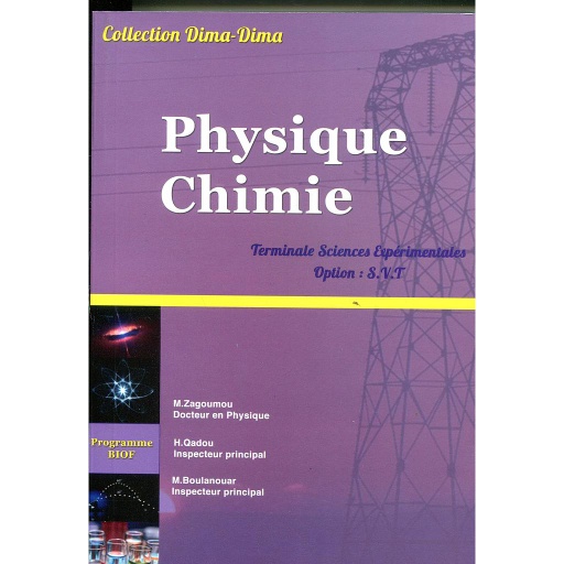 [D/T060] Dima Dima Physique chimie  terminale sc exp option svt