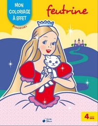 Mon coloriage à effet feutrine  - Princesses