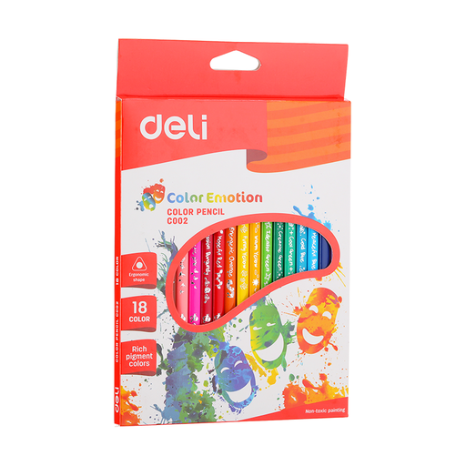 18 Crayons de couleur - Color Emotion