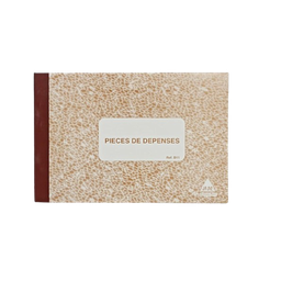 Carnet JA-PR Pieces de Caisse Dépenses