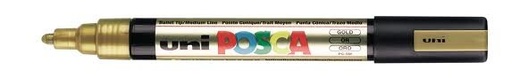 [PC-5M] Marqueur Posca Or Pointe Conique Moyenne