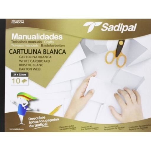 Bloc à dessin Sadipal - A4 - bristol - 10 feuilles