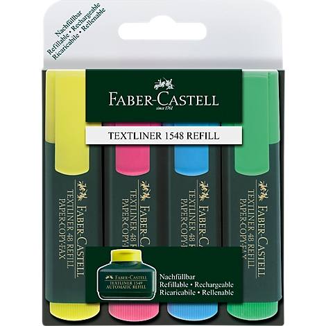 [154804] Surligneur Textiliner 48 Paquet de 4 Rechargeable
