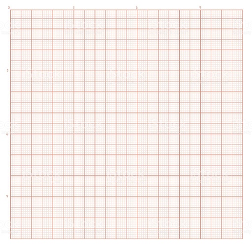 Papier milimétré  - A4 - pochette de 10
