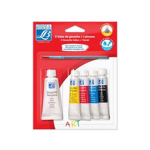 [3013648070172] 5 Tubes de Peinture Gouache Tempera 20ml