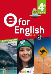 E for English 4e (éd. 2017) - Livre