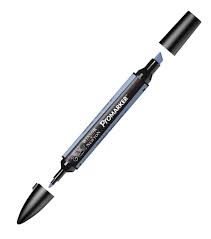[B617] Marqueur double pointe Bleuet