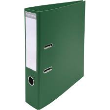 Classeur a Levier Vert Fonce 8CM Exacompta