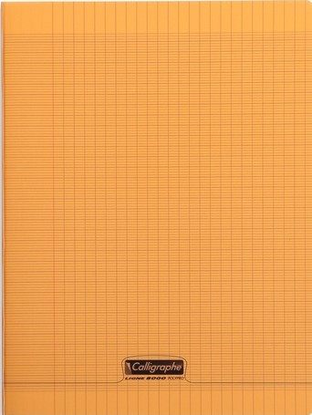 [18198] Cahier Piqué Séyès Polypro 8000 Polypro 24*32 96P 90G Orange