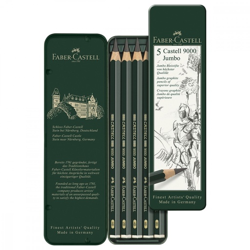 Boite de 5 crayons Jumbo 9000