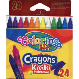 24 Crayons de cire Colorino Kids